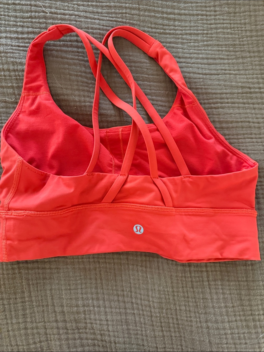 lululemon athletica Coral Red Strappy  Top - Picture 2 of 2